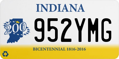 IN license plate 952YMG