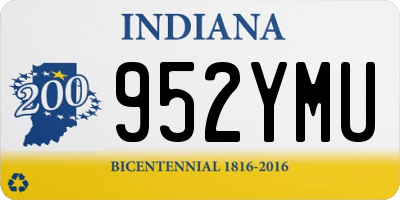 IN license plate 952YMU