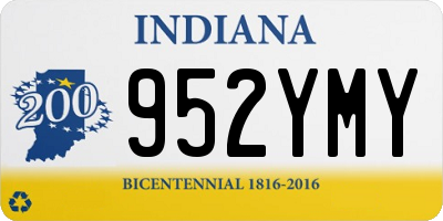 IN license plate 952YMY