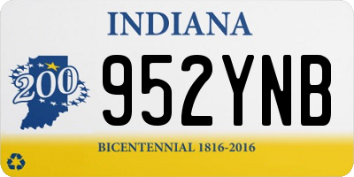 IN license plate 952YNB