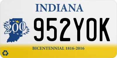 IN license plate 952YOK
