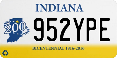 IN license plate 952YPE