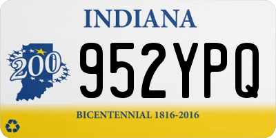 IN license plate 952YPQ