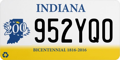 IN license plate 952YQO