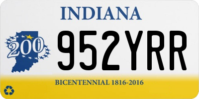 IN license plate 952YRR