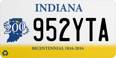 IN license plate 952YTA