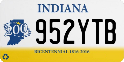IN license plate 952YTB