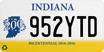 IN license plate 952YTD