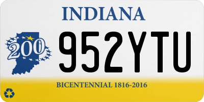 IN license plate 952YTU
