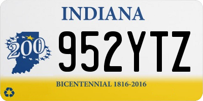 IN license plate 952YTZ