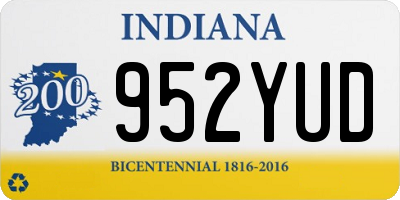 IN license plate 952YUD