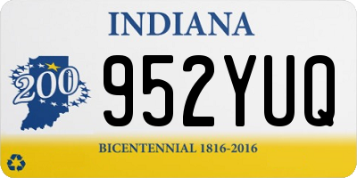 IN license plate 952YUQ