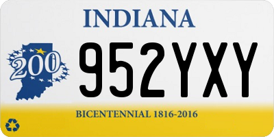 IN license plate 952YXY
