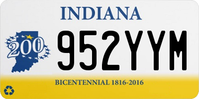 IN license plate 952YYM