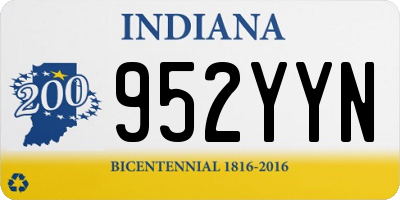 IN license plate 952YYN