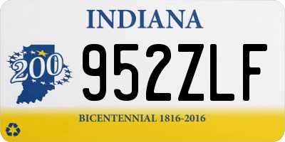 IN license plate 952ZLF