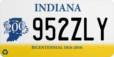 IN license plate 952ZLY