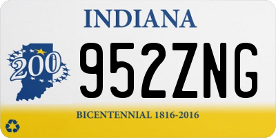 IN license plate 952ZNG