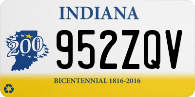 IN license plate 952ZQV