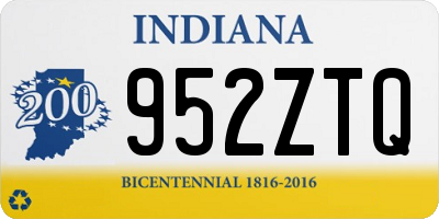 IN license plate 952ZTQ