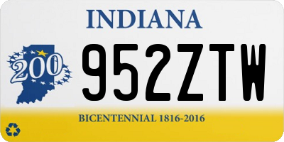 IN license plate 952ZTW