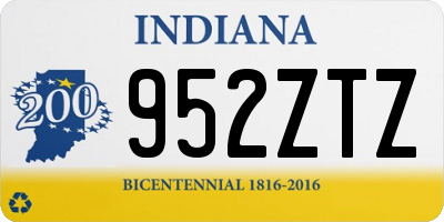 IN license plate 952ZTZ