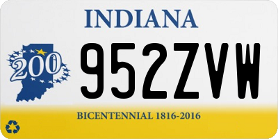 IN license plate 952ZVW