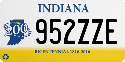 IN license plate 952ZZE
