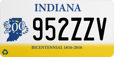 IN license plate 952ZZV