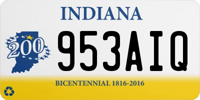 IN license plate 953AIQ