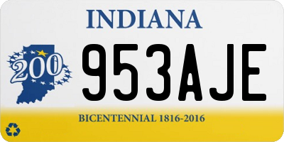 IN license plate 953AJE
