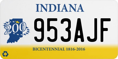 IN license plate 953AJF