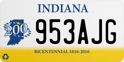 IN license plate 953AJG
