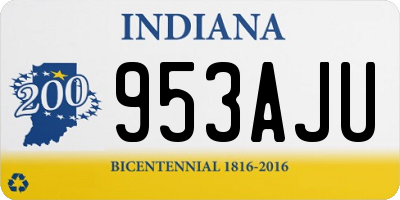 IN license plate 953AJU