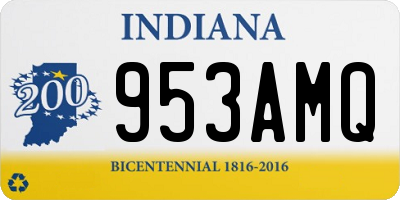 IN license plate 953AMQ