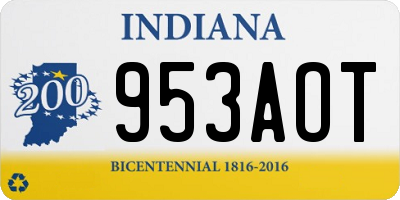IN license plate 953AOT
