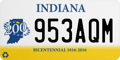 IN license plate 953AQM