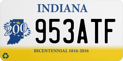IN license plate 953ATF