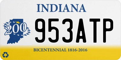 IN license plate 953ATP
