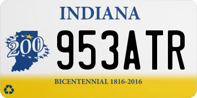 IN license plate 953ATR