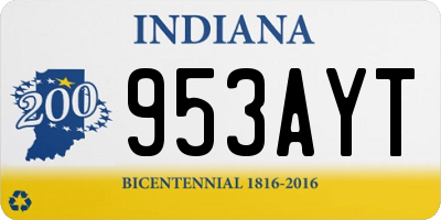 IN license plate 953AYT