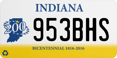 IN license plate 953BHS