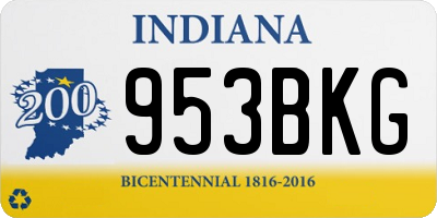 IN license plate 953BKG