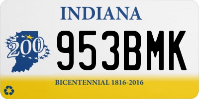 IN license plate 953BMK