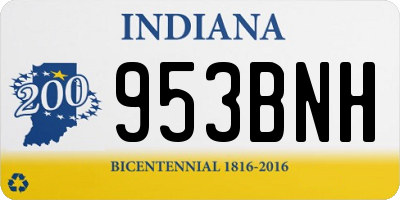 IN license plate 953BNH