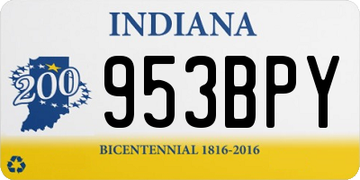 IN license plate 953BPY