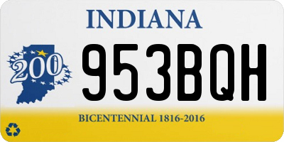 IN license plate 953BQH