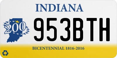 IN license plate 953BTH