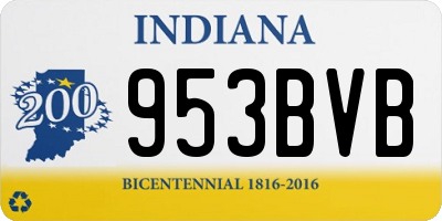 IN license plate 953BVB
