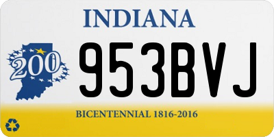 IN license plate 953BVJ